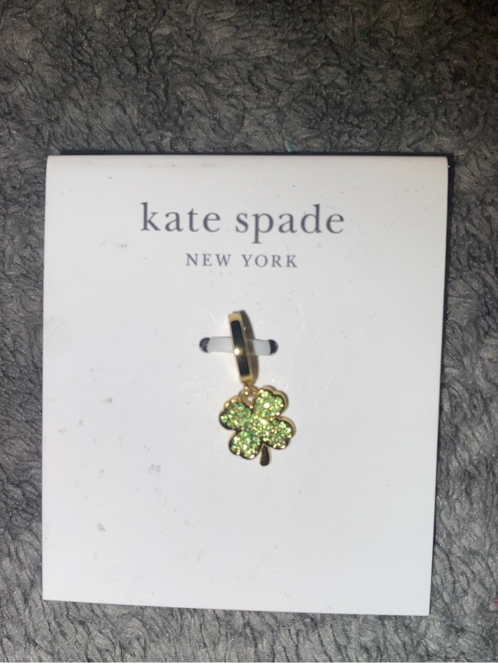 BNWT Kate Spade New York One in a Million 4 Leaf Clover Charm $50 - Picture 2 of 4